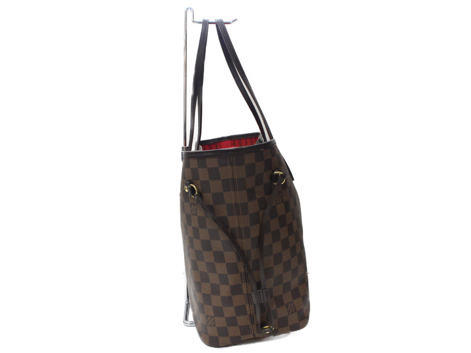 Louis Vuitton Neverfull MM Tote Bag Damier Ebene Brown