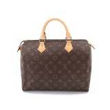 Louis Vuitton Monogram Speedy 30 Hand Bag Brown
