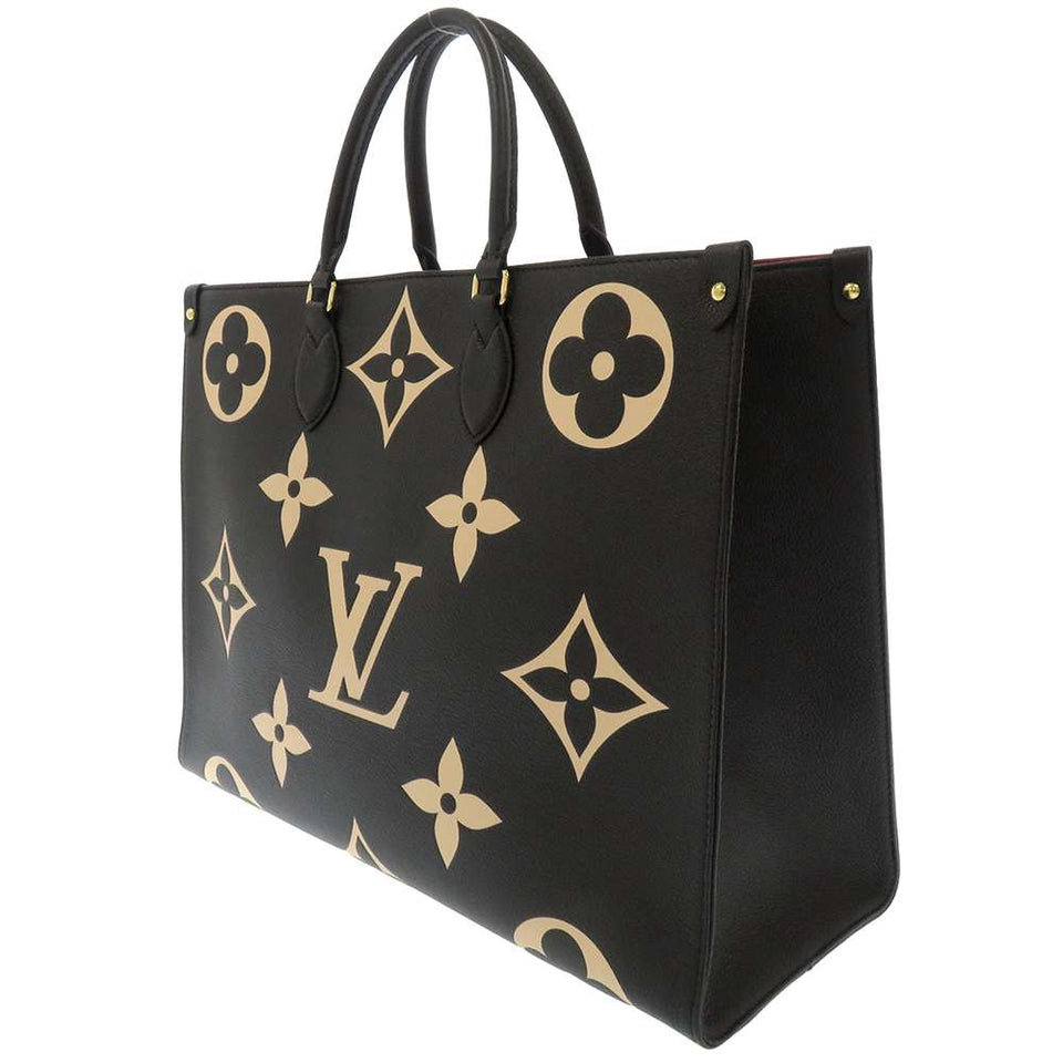 Louis Vuitton On The Go GM Monogram Emplant Empreinte BiColor Black