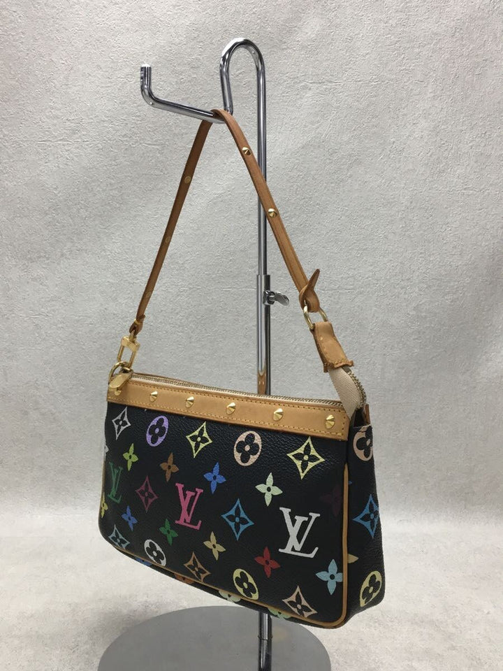 Louis Vuitton Pochette Accessoire Monogram Multicolor Black Noir