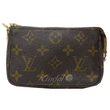 Louis Vuitton Mini Pochette Accessoire Monogram Chain Hand Bag Brown