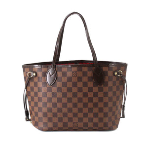 Louis Vuitton Damier Neverfull PM Tote Bag Ebene Brown