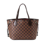 Louis Vuitton Damier Neverfull PM Tote Bag Ebene Brown
