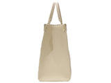 Louis Vuitton On The Go MM Handbag Monogram Implant Creme