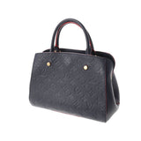 Louis Vuitton Monogram Empreinte Montaigne BB Marine Rouge