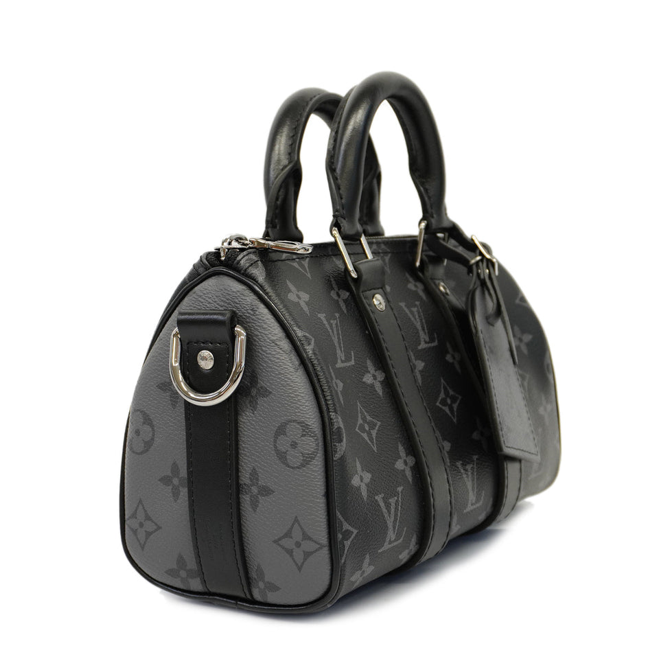 Louis Vuitton 2way Bag Monogram Eclipse Keepall Bandouliere 25