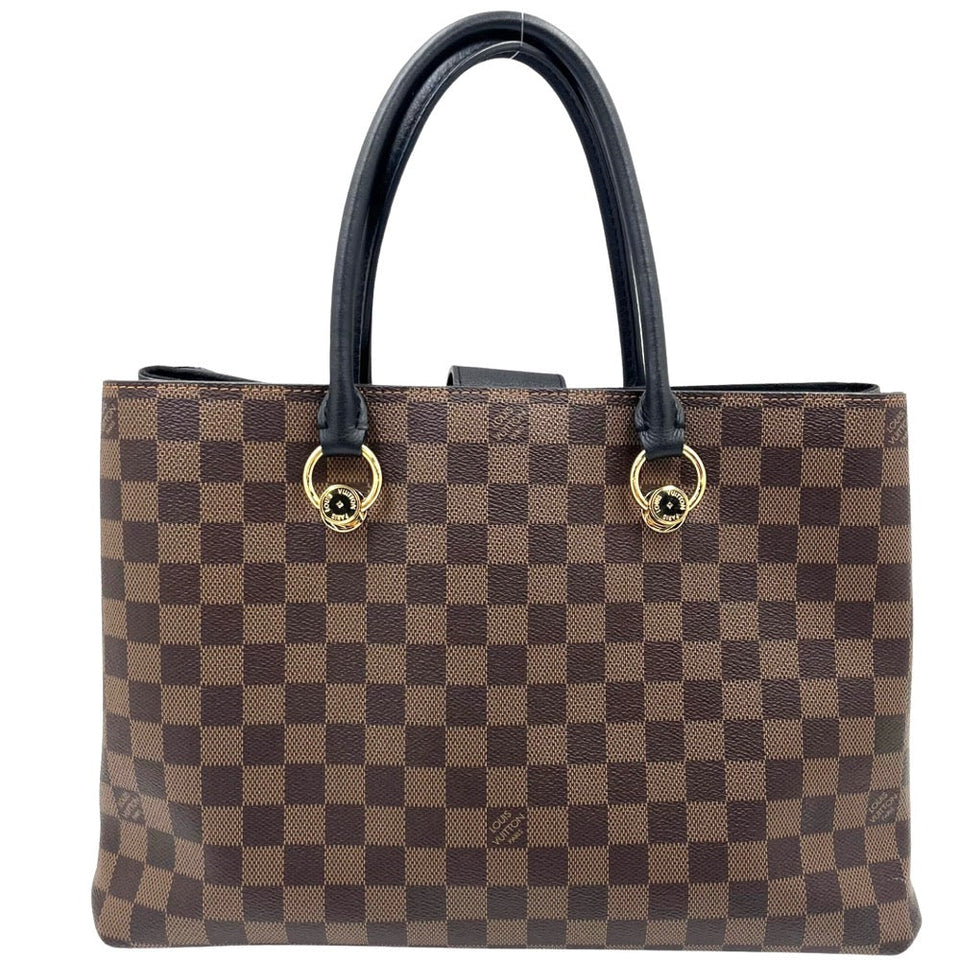 Louis Vuitton Damier Ebene Riverside Shoulder Bag Brown