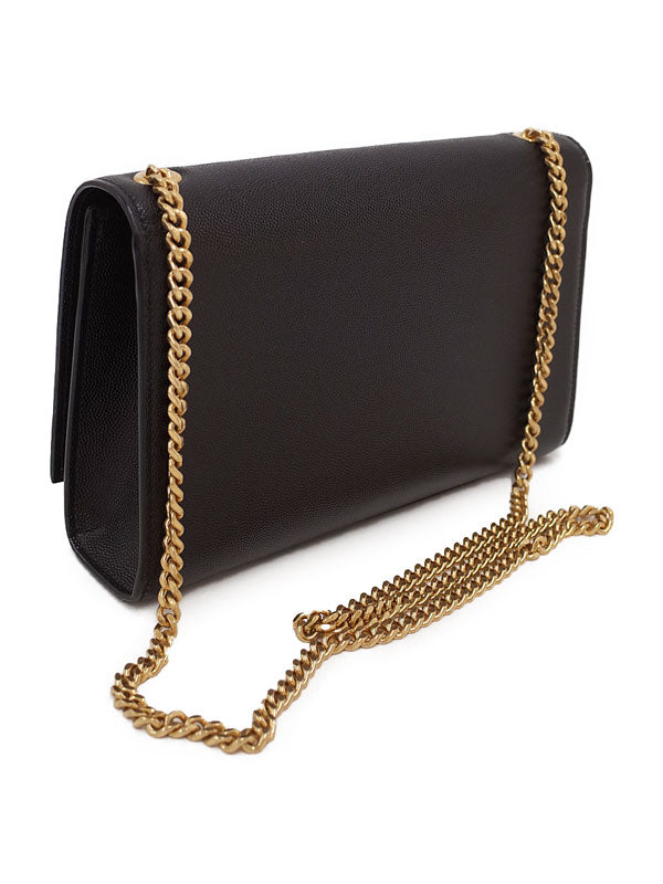 Saint Laurent- Classic Kate Monogram Satchel Chain Shoulder Bag Black
