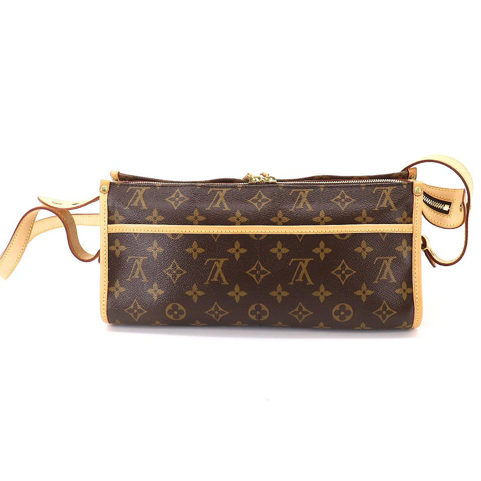 Louis Vuitton Monogram Popincourt Long Shoulder Bag Brown Gold Hardware