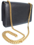 Saint Laurent- Paris Logo Kate Chain Shoulder Bag Black
