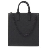 Louis Vuitton Monogram Taurillon Sac Plat Shoulder Bag Noir Black