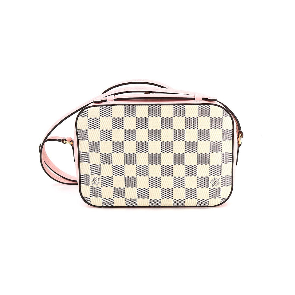 Louis Vuitton Damier Azur Saintonge Shoulder Bag Audrose White
