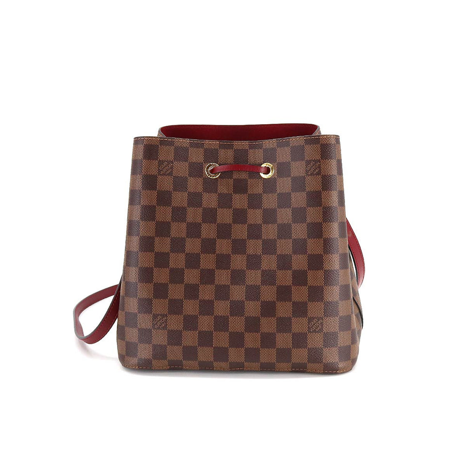 Louis Vuitton Damier Neonoe Shoulder Bag Cherry Berry Ebene