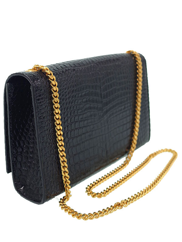 Saint Laurent- Classic Kate Satchel Chain Shoulder Bag Black
