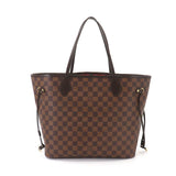 Louis Vuitton Damier Neverfull MM Tote Bag Brown Gold Metal Fittings