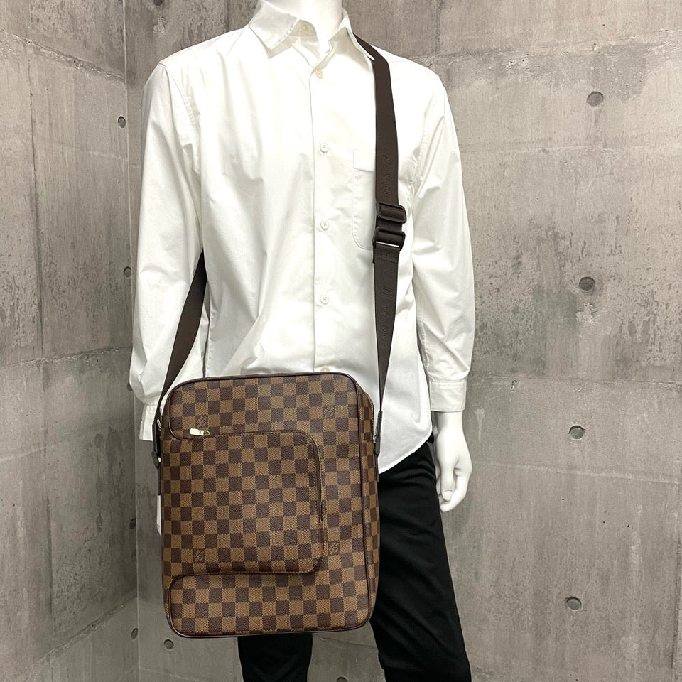 Louis Vuitton Shoulder Bag Damier Olaf MM Shawl Diagonal