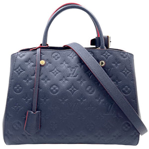 Louis Vuitton Emplant Montaigne MM Shoulder Bag Marine Rouge Navy