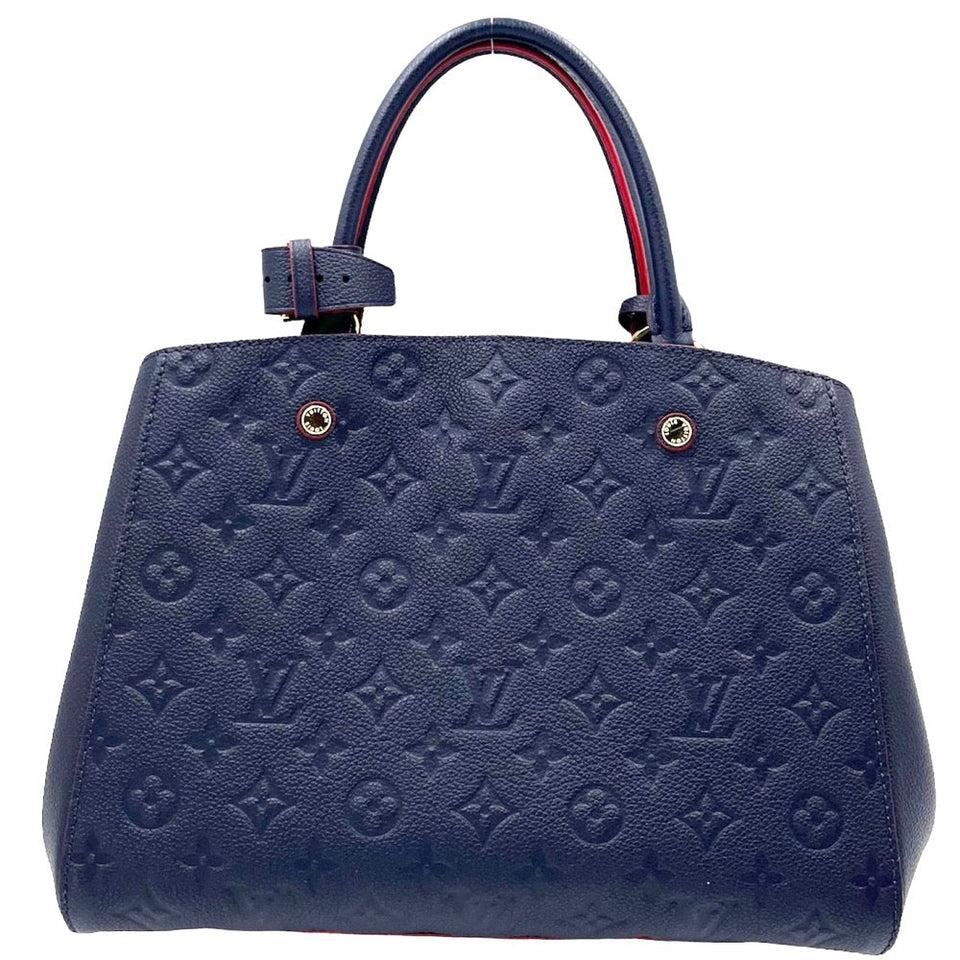 Louis Vuitton Emplant Montaigne MM Shoulder Bag Marine Rouge Navy
