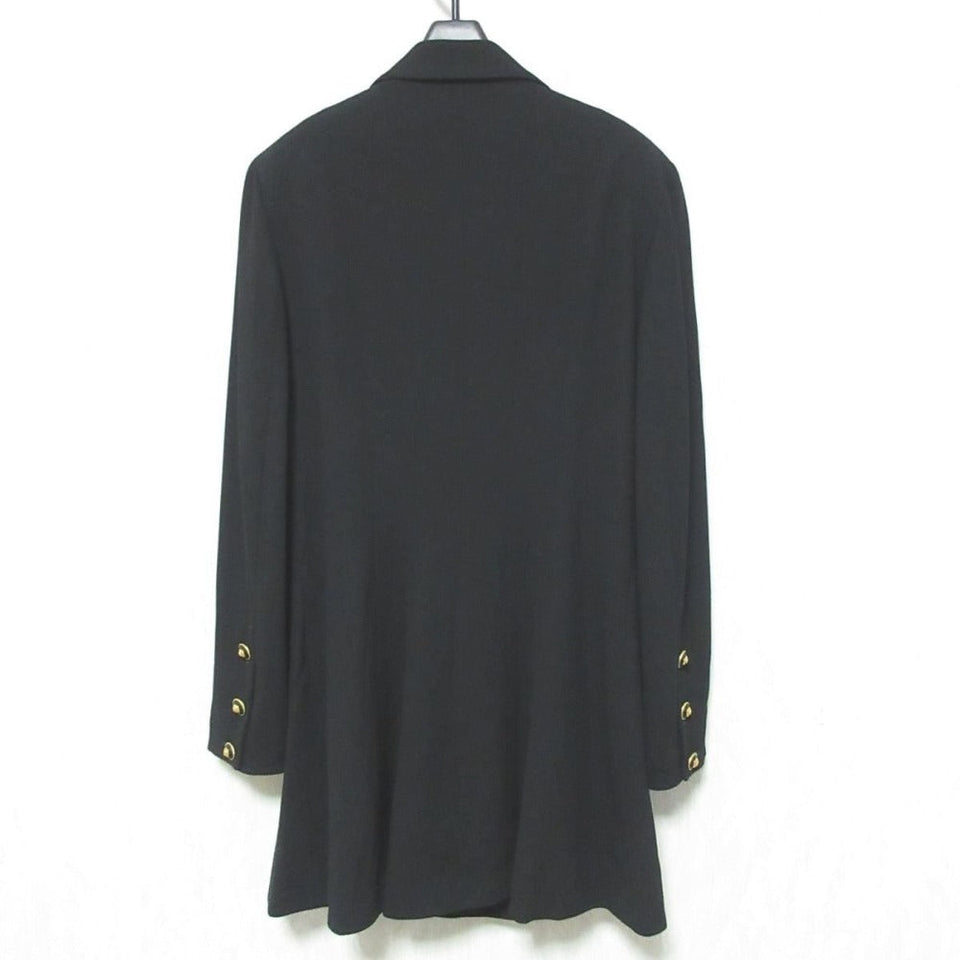 Chanel Coco Mark Button Wool Long Coat