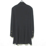 Chanel Coco Mark Button Wool Long Coat