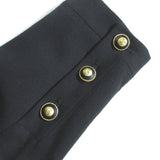 Chanel Coco Mark Button Wool Long Coat