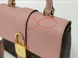 Louis Vuitton Locky BB Monogram Rose Poodle Shoulder Bag Pink