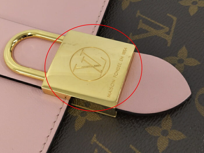 Louis Vuitton Locky BB Monogram Rose Poodle Shoulder Bag Pink