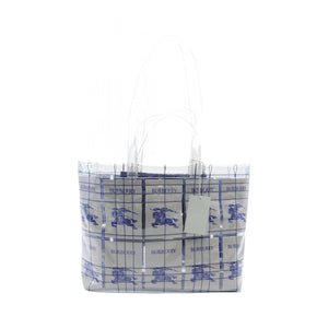 Burberry Blue Clear White Pvc Tote Bag