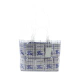 Burberry Blue Clear White Pvc Tote Bag