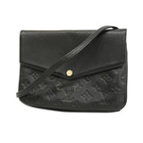 Louis VuittonAuth Monogram Empreinte Twice Women's Shoulder Bag Noir