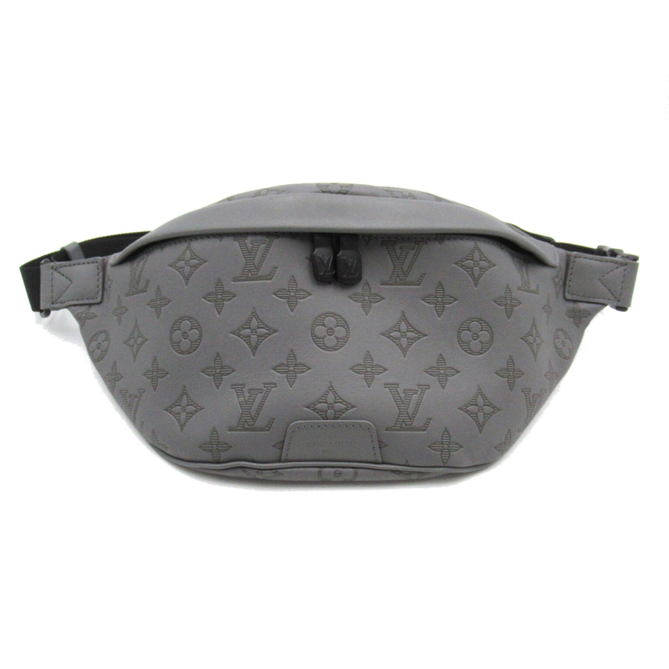 Louis Vuitton Discovery Bumbag PM Gray Monogram Shadow leather