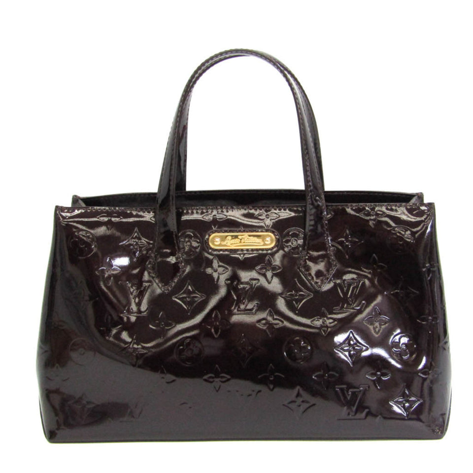 Louis Vuitton Monogram Vernis Wilshire PM Women's Handbag Amarante