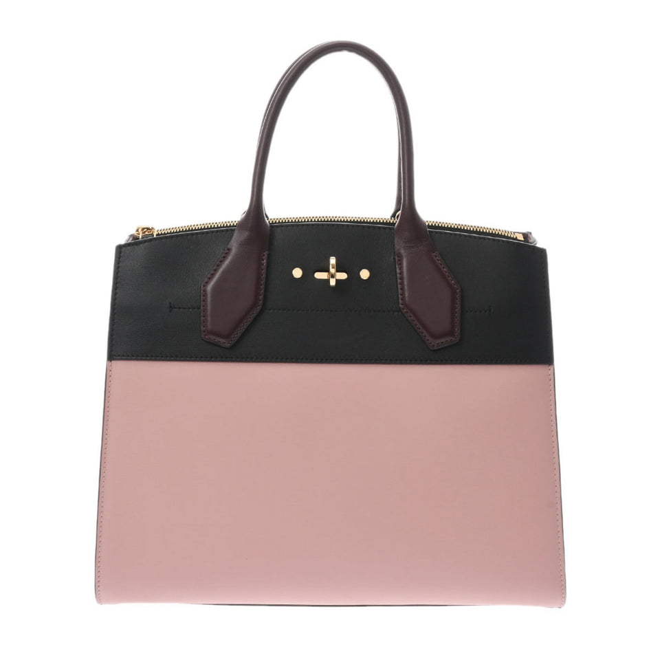 Louis Vuitton City Steamer MM Magnolia Noir Bordeaux Women's Leather Bag