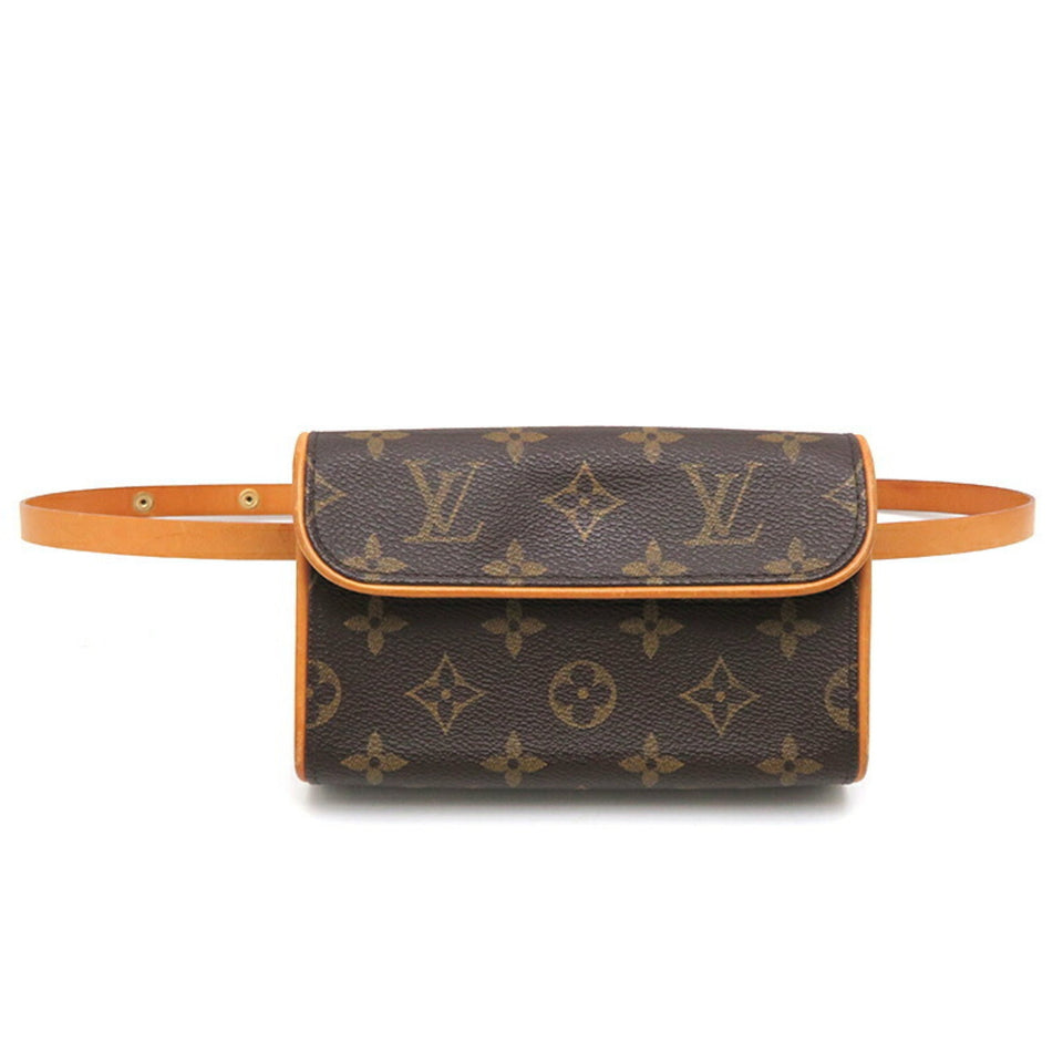 Louis Vuitton Pochette Florentine Strap XS Women's Pouch [] Monogram Ebene [Brown] Clutch