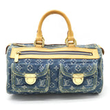 Louis Vuitton Monogram Neo Handbag Boston Bag Blue