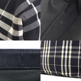 Burberry Black Canvas Leather Handbag ( )