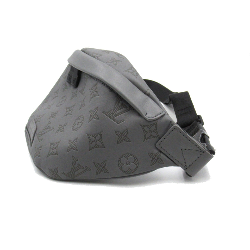Louis Vuitton Discovery Bumbag PM Gray Monogram Shadow leather