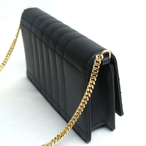 Burberry Black Leather Shoulder Bag ( )