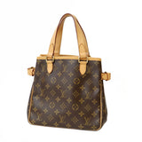 Louis Vuitton Handbag Monogram Batignolles Brown Women's Canvas