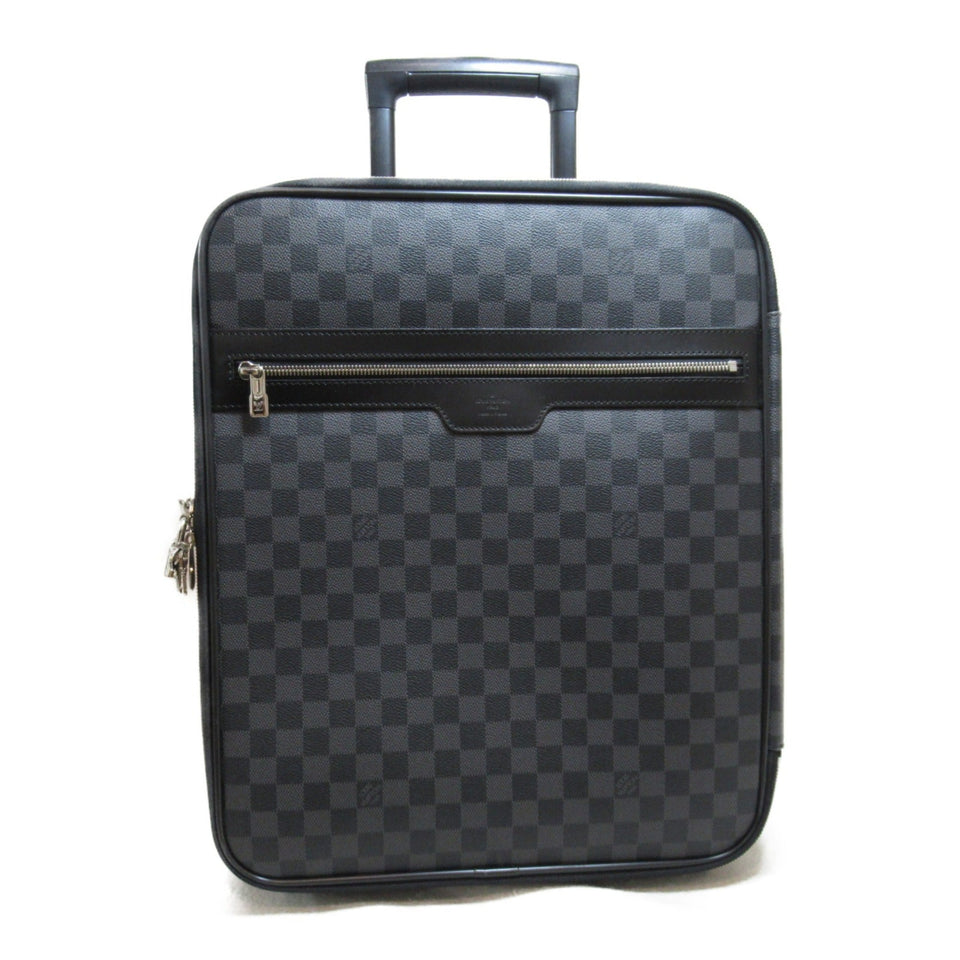 Louis Vuitton Pegas 45 carry bag Gray Damier graphite PVC coated canvas