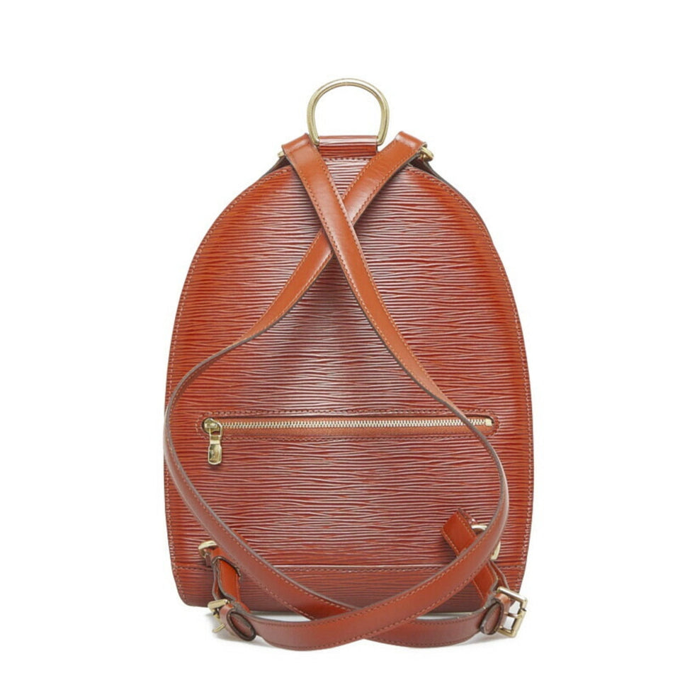 Louis Vuitton Epi Mabillon Backpack Kenya Brown Leather Women's