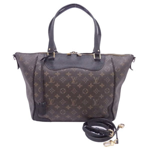 Louis Vuitton 2way Bag Monogram Estrella Brown Black Canvas Leather Handbag Shoulder Ladies