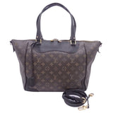 Louis Vuitton 2way Bag Monogram Estrella Brown Black Canvas Leather Handbag Shoulder Ladies
