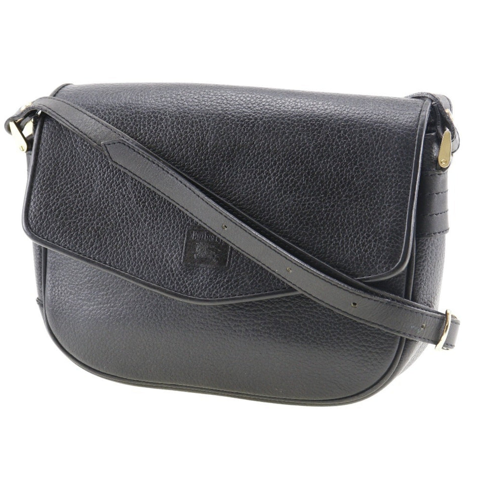 Burberry Black Leather Shoulder Bag ( )