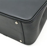Burberry Black Leather Handbag Tote Bag ( )