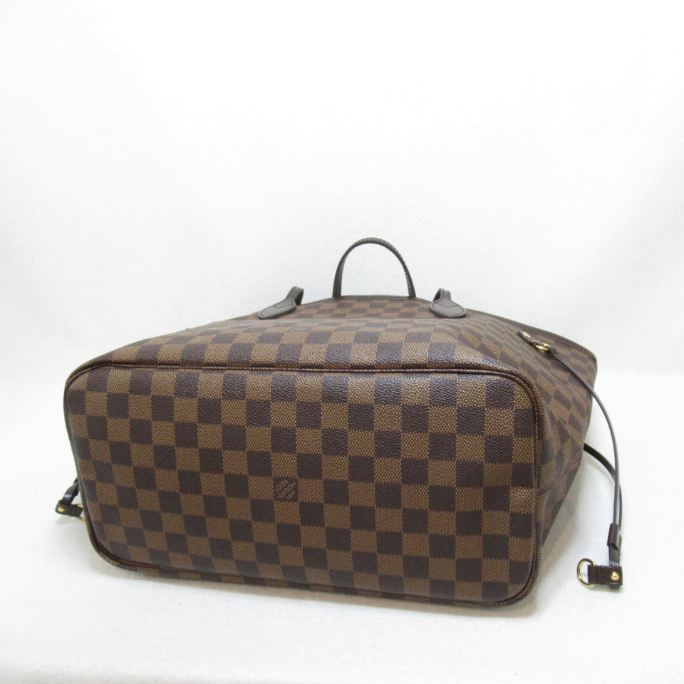 Louis Vuitton Neverfull MM Tote Bag Brown Damier PVC coated canvas