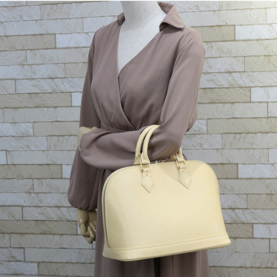 Louis Vuitton Handbag Epi Arma M5214A Cream Ladies