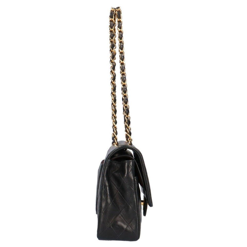 Chanel Black Lambskin Matelassé Chain Shoulder Bag – Bags Junction