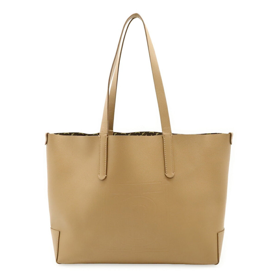 Burberry Beige Leather Shoulder Bag Tote Bag ( )