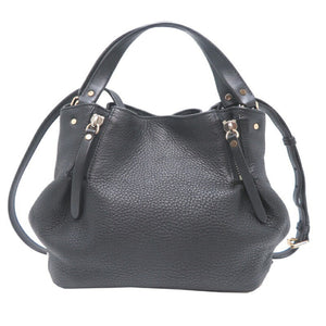Burberry Black Leather Shoulder Bag ( )